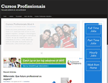Tablet Screenshot of cursosprofissionais.com.pt